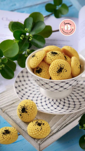 برنجی زعفرانی با دیزاین خرفه